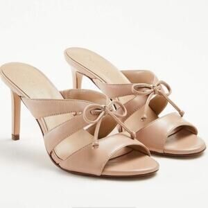 Ann Taylor / Mathilda Bow Heeled Sandal / Size 9 / Maple Blush **